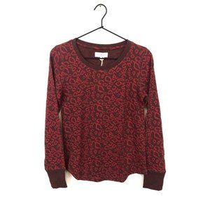 Lucky Brand Cheetah Print Pullover Sweater
